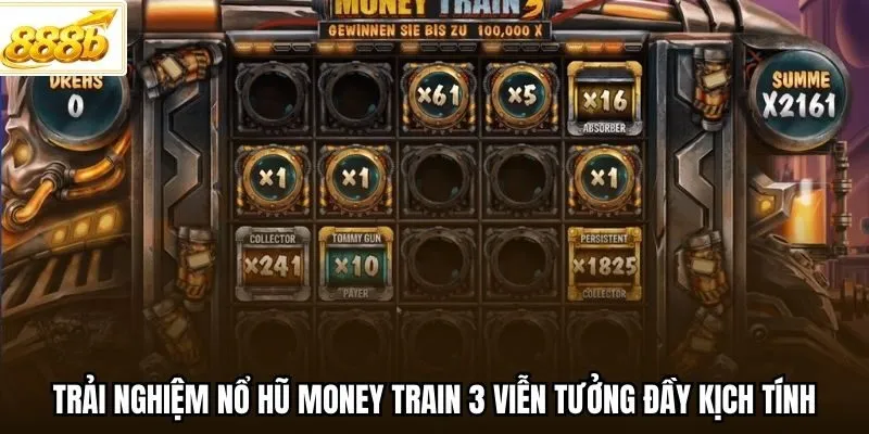 Trải nghiệm nổ hũ Money Train 3 viễn tưởng đầy kịch tính